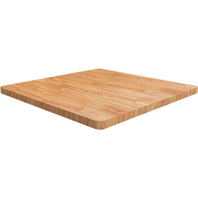 vidaXL Square Table Top Light Brown 90x90x4cm Treated Solid Wood Oak