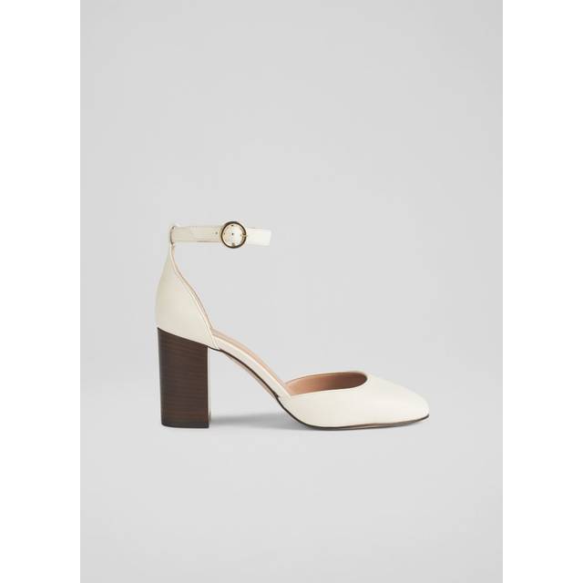 LK Bennett Womens Simmi Open Courts, White - Size UK 8