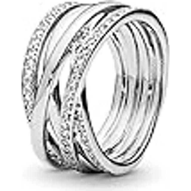 Pandora Beaded Ring - Sterling silver - Sz. 62 - No color