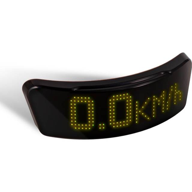 Chronus LED Bike Tail Light, USB Rechargeable LED Helmet Tail Light, Custom Pattern with Turn Signals, Brake Lights, and Speed Display(Black)