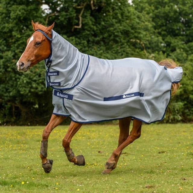 Fly Blanket Bucas Buzz-Off Full Neck - Bleu