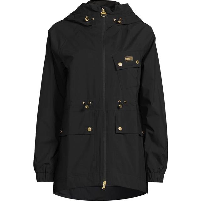 Barbour International Alicia Waterproof Jacket - Black, Black, Size 8, Women