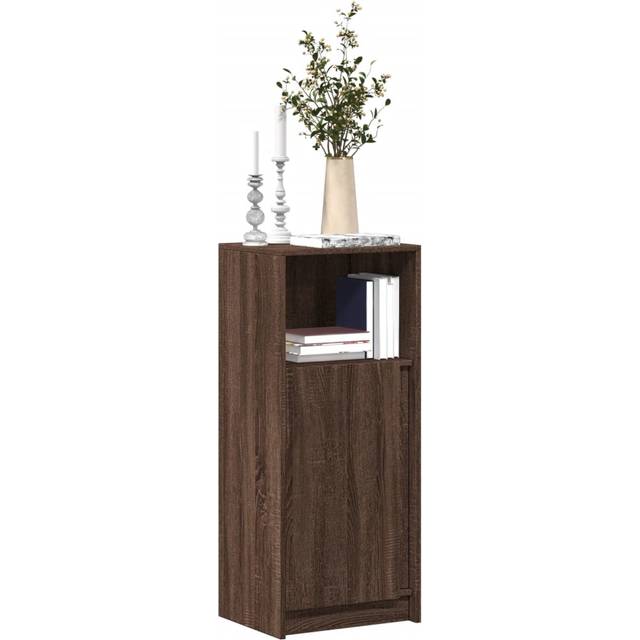 vidaXL Sideboard with LED Brown Oak 42.5x34x100 cm Engineered Wood