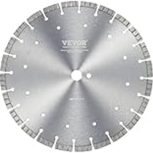 VEVOR Diamond Blade, 14inch/350mm Concrete Saw Blade Wet or Dry, 0.47inch/12mm Wavy Teeth Diamond Segment Blade, Universal 1 inch/25.4 mm Center Hole