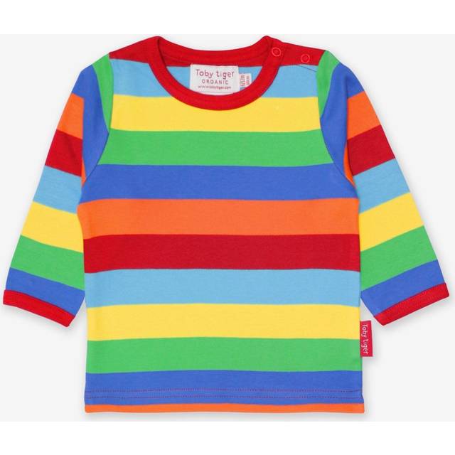 Organic Multi Stripe Long-Sleeved T-Shirt - 2-3y / 98cm