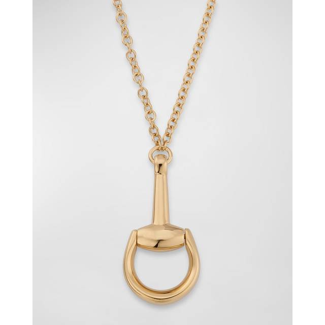 Gucci Womens Yellow Gold Horsebit 18ct Yellow-gold Pendant Necklace 46cm - YELLOW GOLD