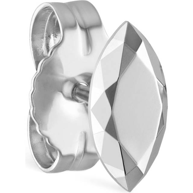 Maria Tash Faceted Marquise Single Stud Earring - White - 9mm