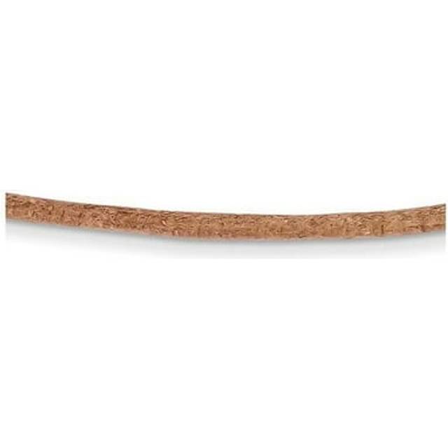 14K Yellow Gold 2 mm 18 in. Natural Leather Cord Necklace