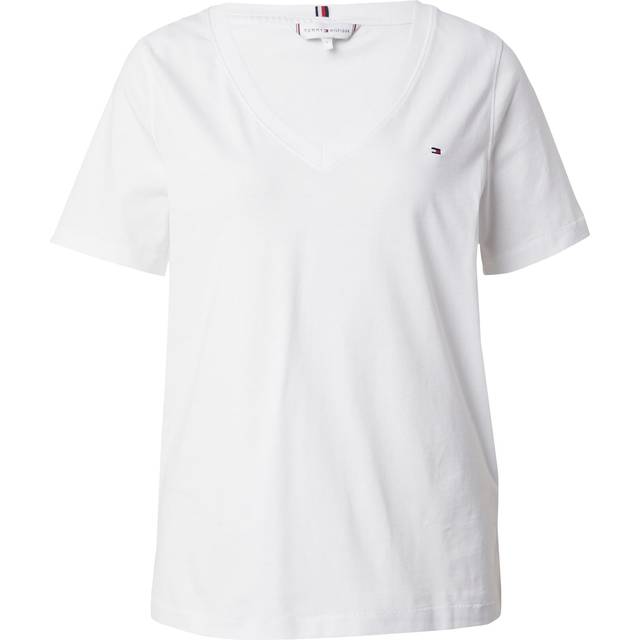 V-Neck Flag Embroidery T-Shirt