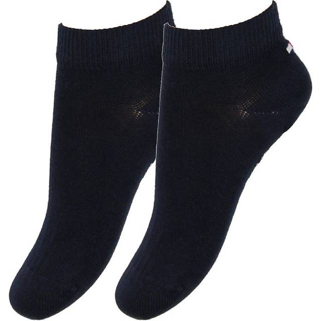 Tommy Hilfiger Navy Blue Knitted Cotton Trainer Socks (2 Pack) - 31-34