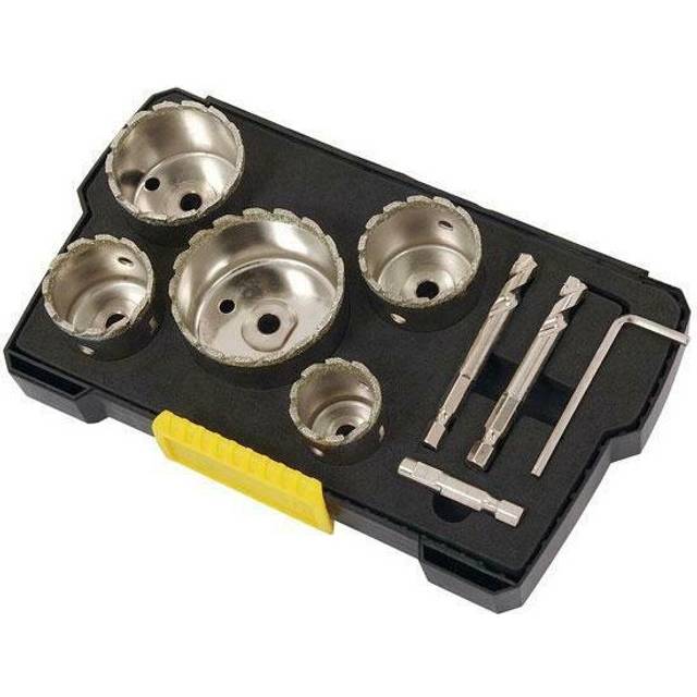 Diamond Core Hole Saw Drill Bit Set 9pc Ceramic Glass Marble Porcelain (CT2549)