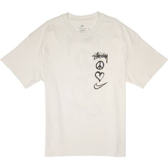Nike x Stussy Peace Love Swoosh T-Shirt Asia Sizing 'White' DM4943-121 - MULTI-COLOR