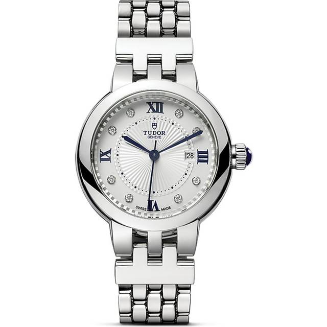 Tudor Clair de Rose Stainless Steel and Diamond Watch - Gold - 30mm