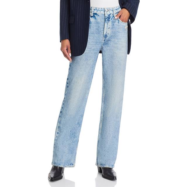 rag & bone Blue Miramar Wide-Leg Trousers - riverly - WAIST US 24