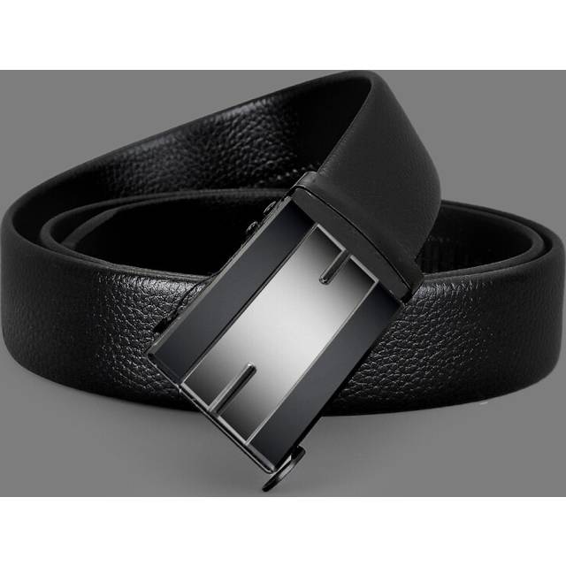 Light Mens Luxury Belt With Automatic Buckle Business Leather Belt Versatile