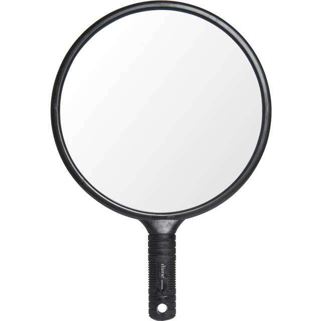 Diane Hand Mirror - Standard 1X Magnification Hand Held Mirror  Single Sided Vanity Makeup Mirror for Women  Men  Salon  Barber  Makeup Arti