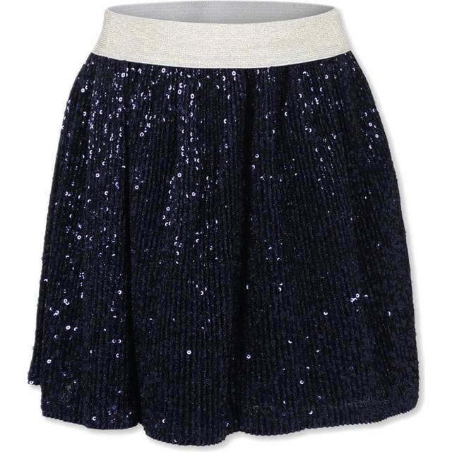 Billieblush - sequin-embellished skirt - kids - Polyester/Metallic Fibre - 8 - Blue