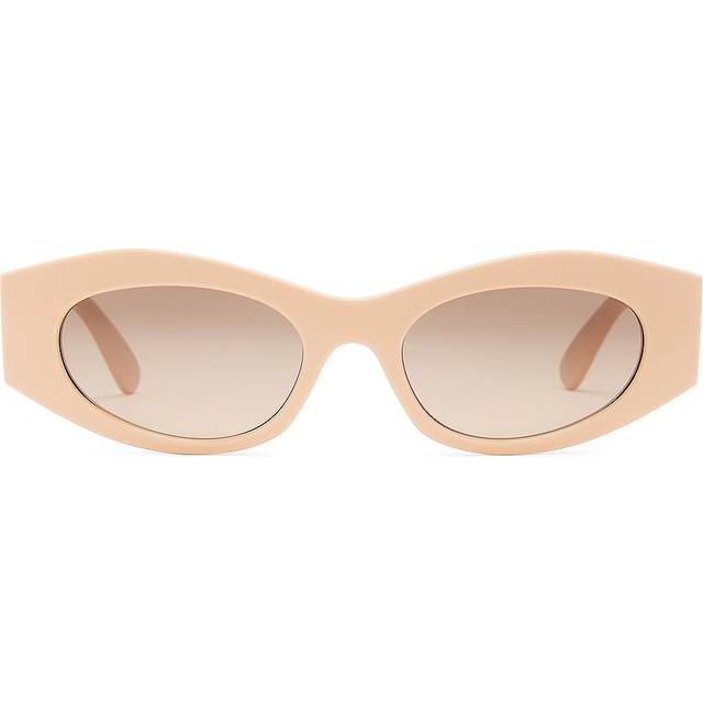 Versace Brown Gradient Grey Mirror Silver Cat Eye Ladies Sunglasses VE4480U 54946I 51 - Silver Tone (Dimension: 7.0000x4.0000x3.0000 inches)