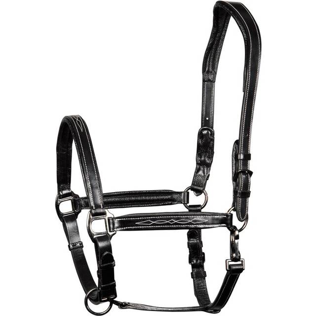 Leather halter for horses Harry's Horse Supreme - Noir