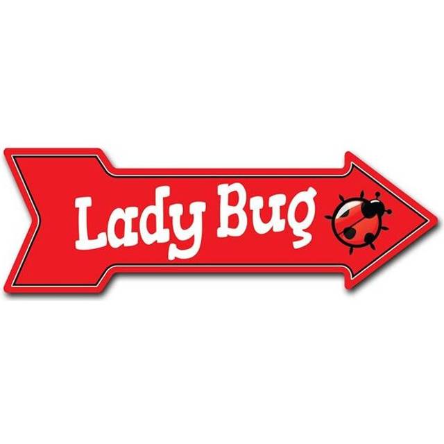 SignMission D-A-8-999784 8 x 24 in. Indoor & Outdoor Decor Direction Sticker Vinyl Wall Decals - Ladybug - 24 in.