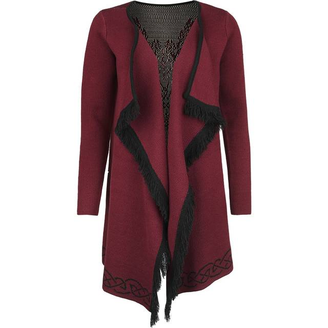 Black Premium by EMP Cardigan With Ornaments Cardigan burgundy - S