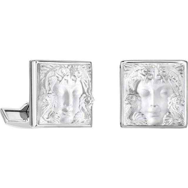 Lalique Crystal Arethuse Cufflinks - Clear - One size