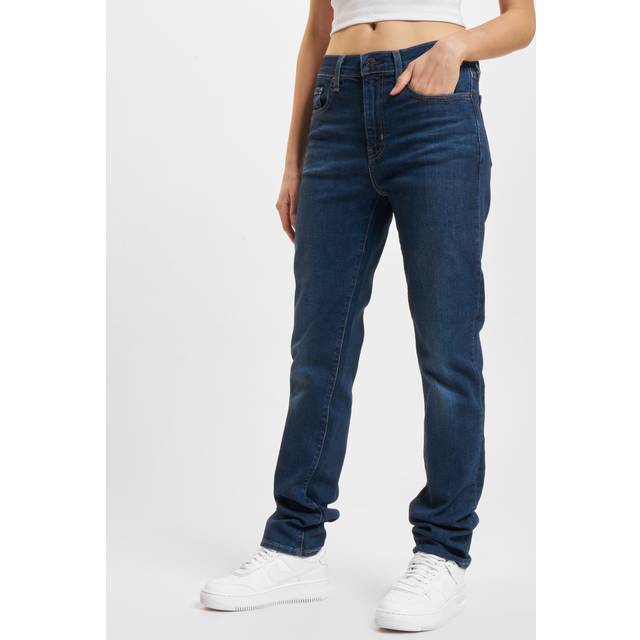 Levi's 724&trade; High Rise Straight Jean - Blue Wave Dark, Blue, Size 26, Inside Leg 32, Women -  inside leg 32,26
