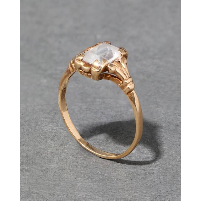 Alexis Bittar Antique 1920S 10K & Rock Crystal Ring in Gold Size 6 | Statement Jewelry from Alexis Bittar (6)