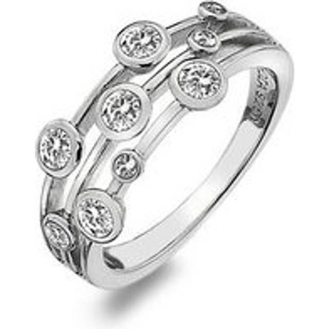 Hot Diamonds White Topaz Tender Statement Ring DR207 / Size Q