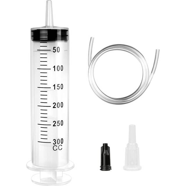 Large syringe 300ml Reusable liquid syringe with catheter Large volume plastic syringe for laboratory use