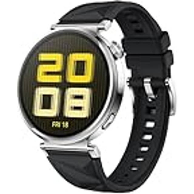 HUAWEI WATCH GT 5 41 mm Smartwatch, elegant design, nytt läge löpning och cykling, hälsoövervakning, 7 dagars batteritid, iOS och Android, Svart, Amazon Exklusiv
