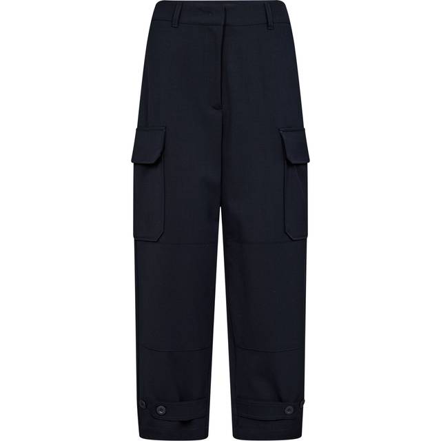 Weekend Max Mara Boris Gabardine Trousers - UK 6 - Blue