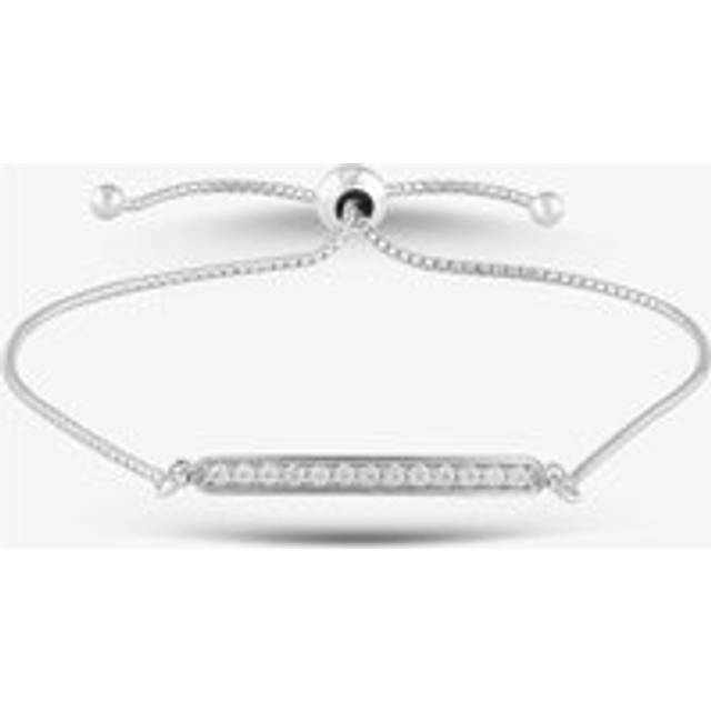 Silver & Cubic Zirconia Bar Toggle Bracelet 2THB018604