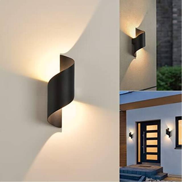 LED 10 W IP65 Waterproof Outdoor Wall Sconce, Warm White Wall Sconce