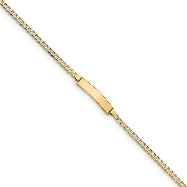Quality Gold CUR070ID-5.5 5.5 in. 14K Yellow Gold Baby ID Curb Bracelet