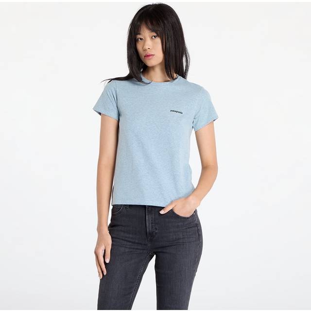 T-shirt Patagonia W's P-6 Logo Responsibili-Tee Thermal Blue L (L)