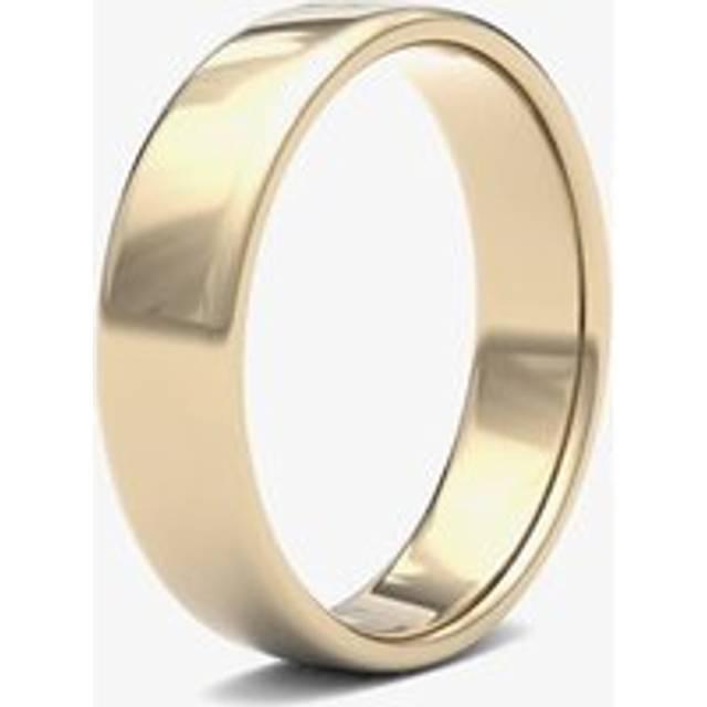 9ct yellow gold 5.0mm soft court wedding ring 5gls-9y