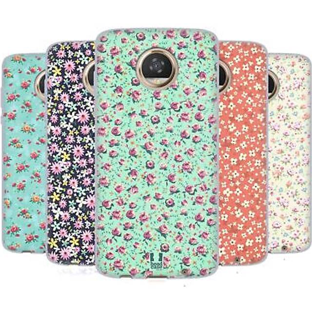 Head case designs vintage ditsy flowers gel case & wallpaper for motorola phones