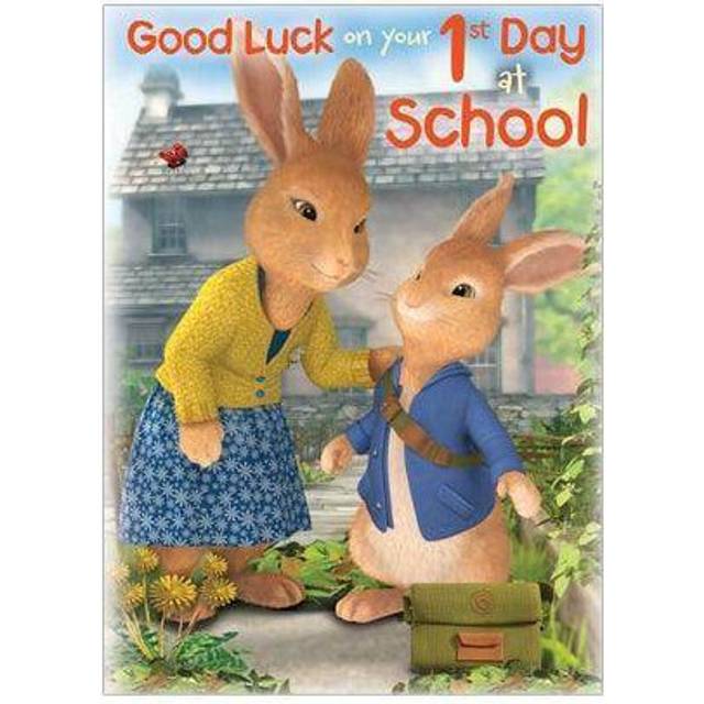 Peter Rabbit 'Good Luck on Your 1st Day School' Card