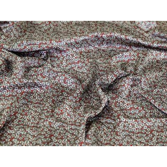 Liberty London Ffion Mair Belgravia Silk Satin Fabric Red