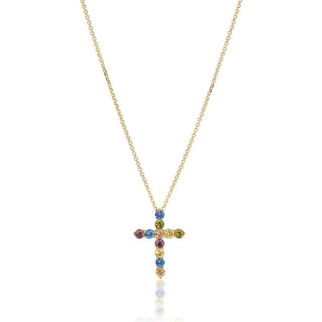 Sif Jakobs Jewellery, Accessoarer, Dam, ONE Size, Belluno Kors Halsband