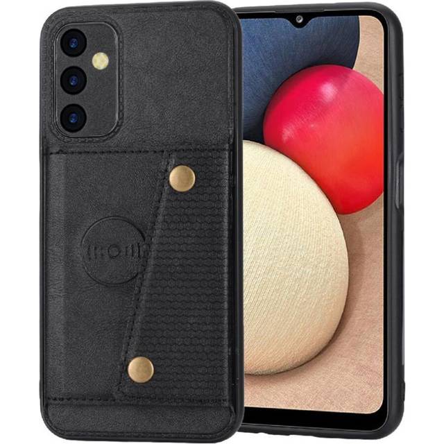 (Black) Wallet Case for Samsung Galaxy A35 5g Shockproof Protective Wallet Case Buit In Iron Card Holder Kickstand
