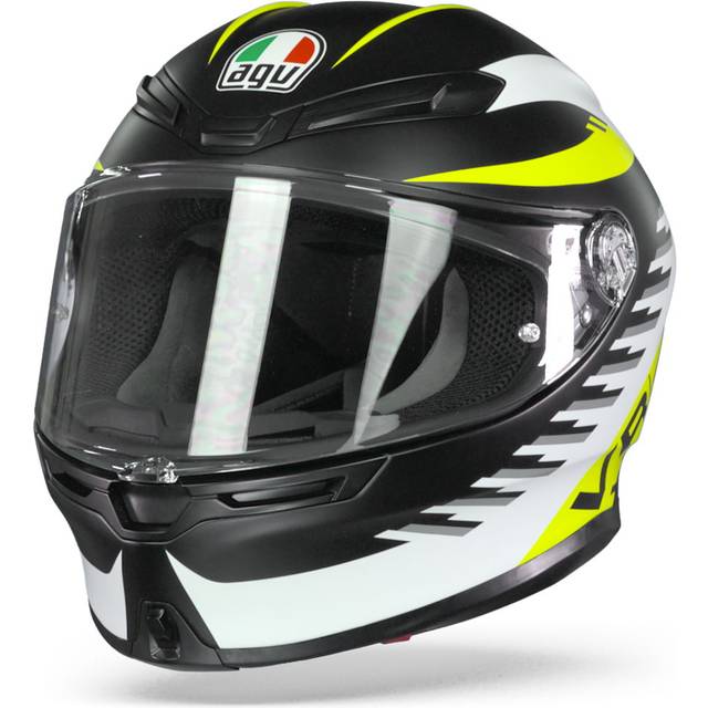 AGV K-6 Rapid 46 Helmet, black-yellow, Size 2XL for Men