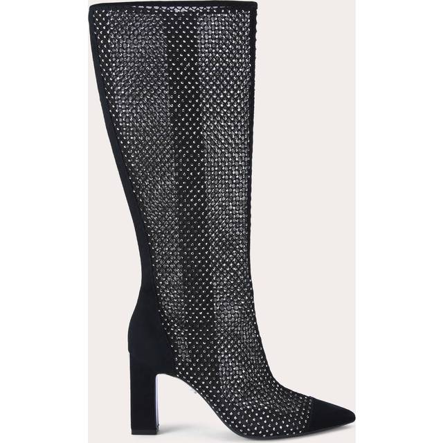 Carvela Women's Knee Boot Black Synthetic Crystal Hotsox