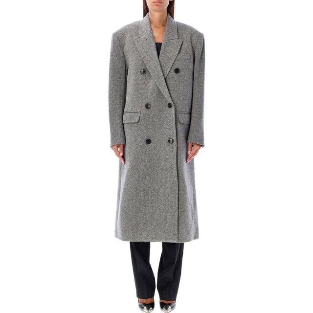 Isabel Marant Etoile Black & Beige Lexana Coat - BKEC BLACK/ECRU - FR 36