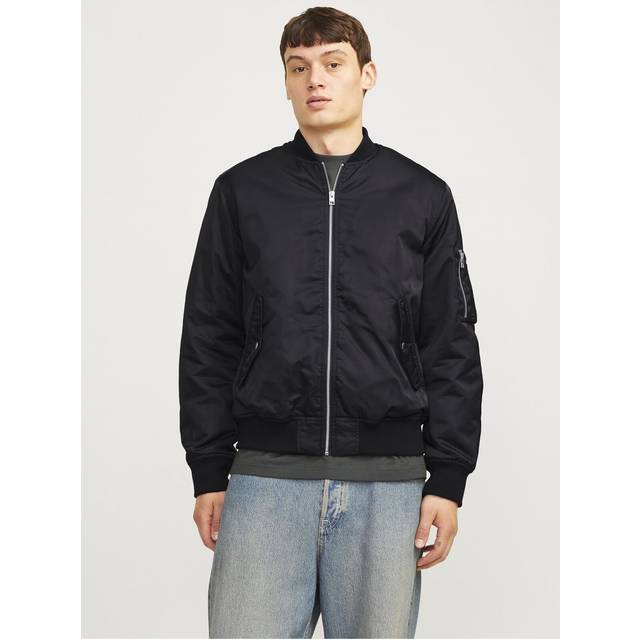 Jack & Jones – Kakifärgad bomberjacka med fickor-Grön/a