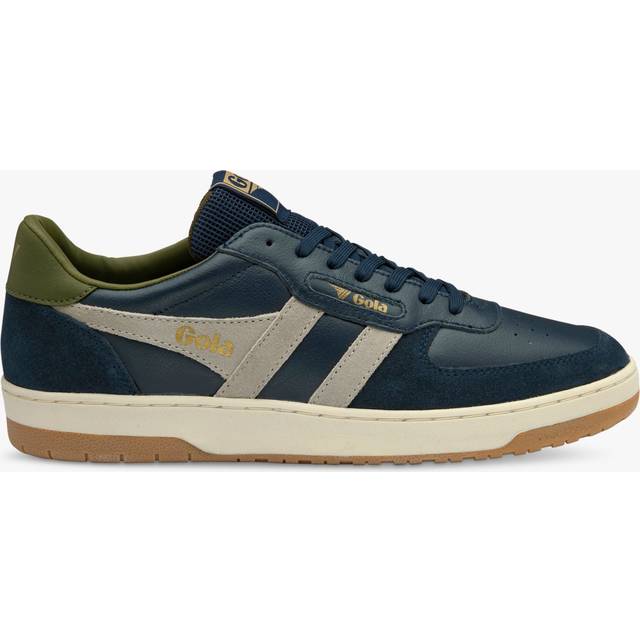 (8) Gola Hawk Mens Casual Trainers in Navy Grey