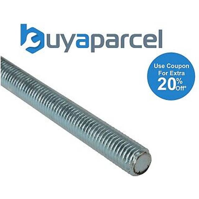 ForgeFix MEMROD12 Threaded Rod Zinc Plated M12 x 1m Single