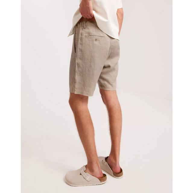 Relaxed Linen DS Shorts Herr, DRY SAND, M