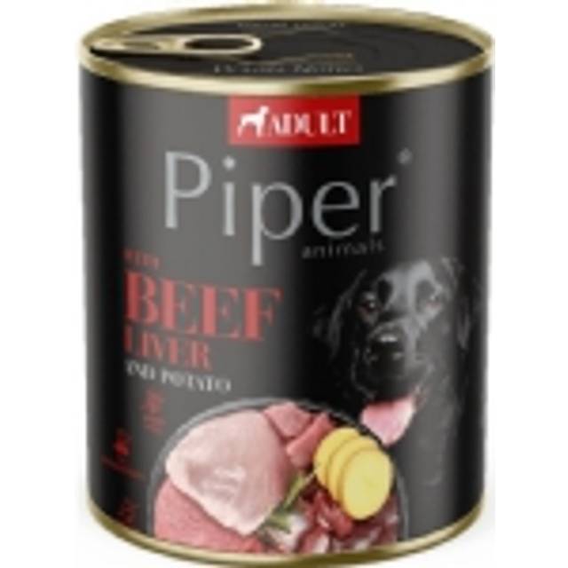 PIPER Blötfoder med nötköttlever och potatis för hundar 800g